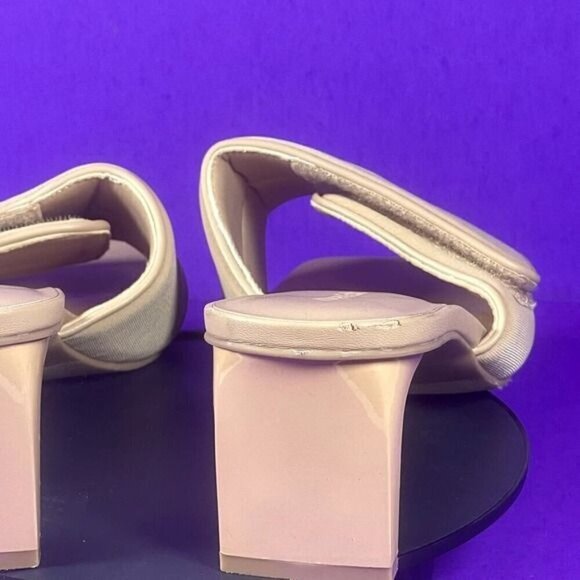 Open Edit Beige Cava Slide Sandals Women's Shoe Size 8.5-NEW - Picture 5 of 8